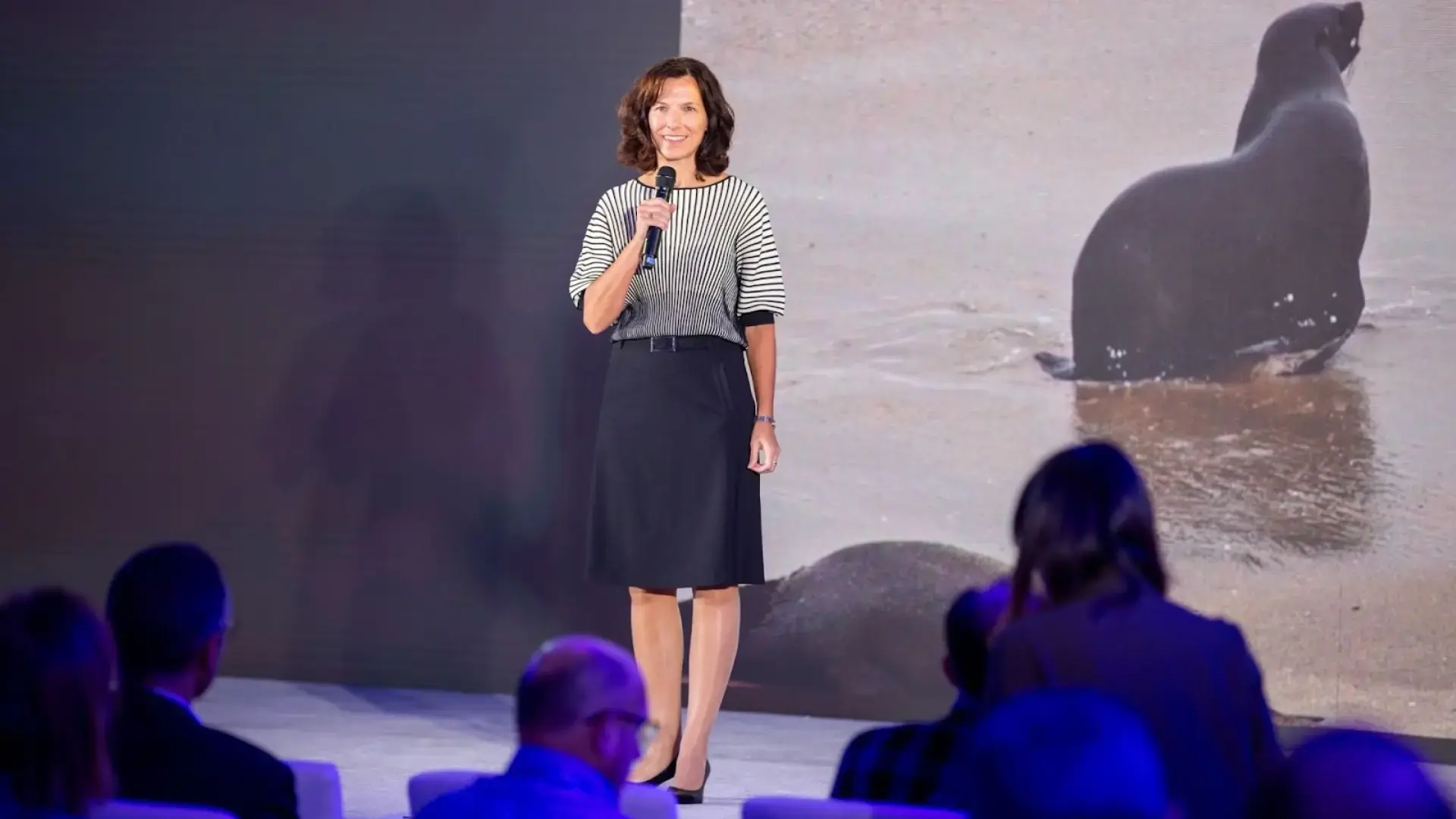 Kimberly Mathison, Hub Ocean CEO on the Keynote Stage