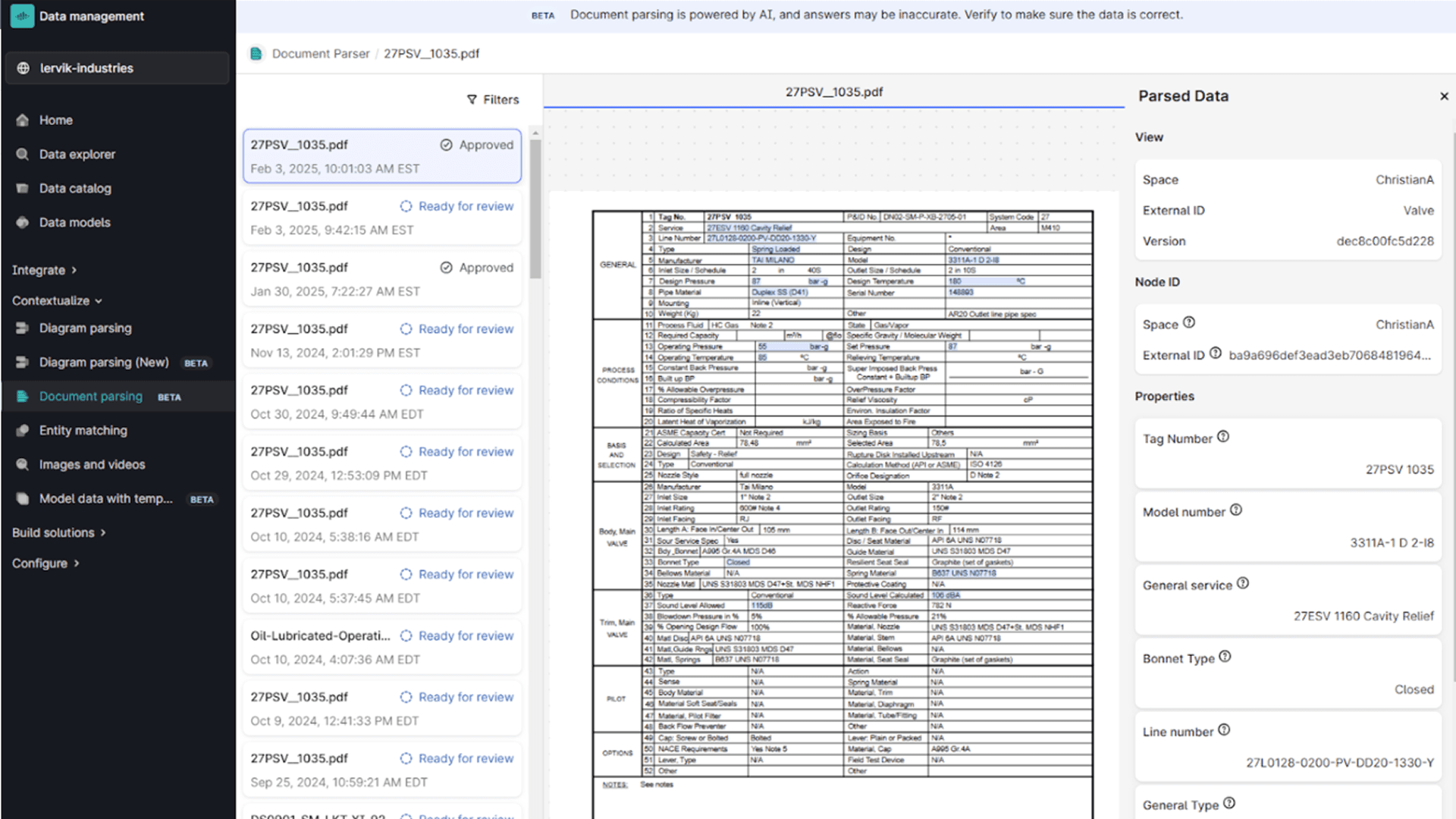 Document Parser Enhancements in action