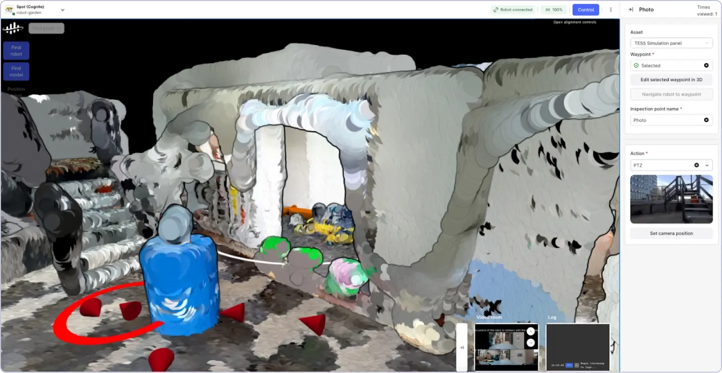 Cognite Data Fusion point clouds UI