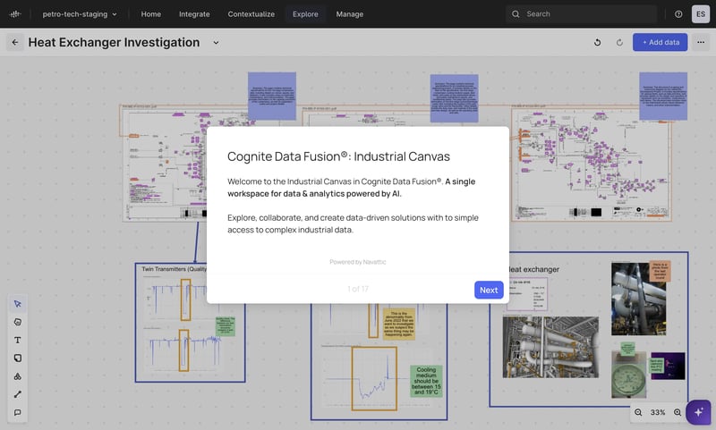 Cognite Demos - Industrial Canvas for Energy