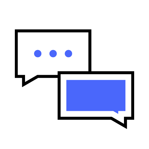Icons_Blue_22_Talking, speech, conversation, message